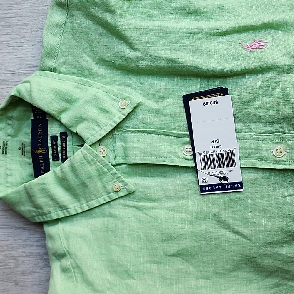 Ralph Lauren Untucked Fit Button Down Shirt Nwt - Picture 3 of 12